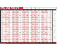 4 x 2026 Year Wall Planner A1 - Large 85cm x 58cm Laminated Calendar, Unmounted with Stickers and Dry Wipe Pen, Perfect for Home, Office, School, and Library Planning