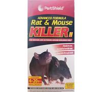 4 X 20g Rat Mice Mouse Rodent Pest Killer Poison Bait Indoor & Outdoor