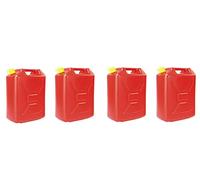 4 x 20L 5 Gallon Plastic Water Storage Jerry Can Tank Container For Camping Hiking Travelling Storage Bag Carrier Gallon Bucket Barrel for Campervan water Storage Tank