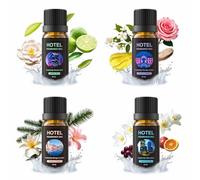 4 x 20ml Premium Hotel Fragrance Oils - White Tea, Floral Complex, Oriental Complex and Fresh Breeze for Ultrasonic and Dry Diffusers and DIY