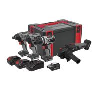 Sealey CP20VCOMBOX1 20V Cordless 4-Piece Tool Kit Includes 2 Batterie