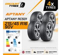 2x 215 45 16 APTANY | GREAT C/C RATINGS BRAND NEW ALL SEASON TYRES | M+S, XL 90V