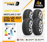4 X 215/45R17 91W XL WESTLAKE Z-107 215 45 17 2154517 NEW TYRES
