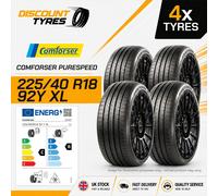 4 X 225/40R18 92Y XL COMFORSER PURESPEED 225 40 18 2254018 NEW TYRES