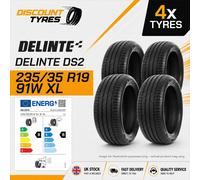 4X 235 35 19 DELINTE DS2 - GREAT B/B RATED BRAND NEW HIGH QUALITY TYRES - XL 91W