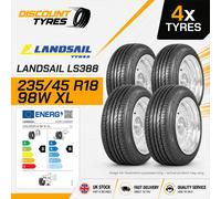 2x 235 45 18 LANDSAIL LS388 | GREAT B/B RATINGS | BRAND NEW TYRES | XL 98W