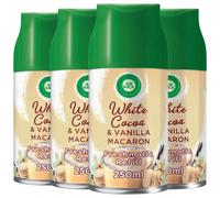 (4 x 250ml) Air Wick White Cocoa & Vanilla Macaron Freshmatic Autospray Twin Refill 2x250ml