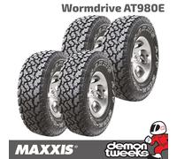 4 x 265/70/17 112Q (OWL) Maxxis Wormdrive AT-980E All Terrain Tyres - 2657017