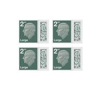 4 x 2nd Class Large Letter Stamps UK QR Barcoded Self Adhesive Stamps Second Class Large Letter Standard Mail Postage Stamp (Pack of 4)