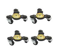 4 x 3-Wheel Triangle Moving Dolly Heavy Duty Castor Trolley 60kg