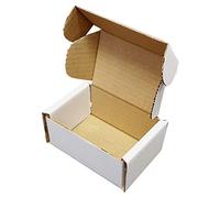 4" x 3" x 2" White Die Cut Folding Lid Postal Cardboard Boxes Small Mailing Shipping Cartons Qty 100