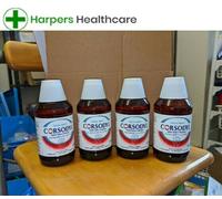 4 x 300ml Corsodyl Mouthwash Mint Flavour (0.2% Chlorhexidine) Gums/Ulcers