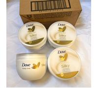 4 x 300ml Dove Silky Body Cream Lotion Pot Jar TRACKED 48H POST