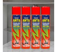 4 x 300ml Sanmex Ant & Insect Killer, Fast acting and effective against ants, cockroaches, and other crawling insects Spray(1200ml)