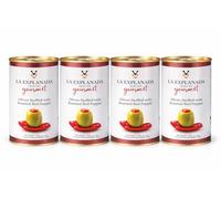4 x 350g Manzanilla Olives with Roasted Red Pepper