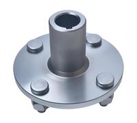 4" x 4" Go-Kart Live Axle Hub with 1" to 3/4" Step-Down - 1/4" Keyed Shaft, 8 Inch Rear Front Wheel, x4 Lug Set Kit, Replacement Assembly Parts, Quad ATV Cart Gokart Golf Trike Wheels