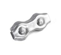 4 x 4 mm Duplex Rope Clip Clamp Fixing Loose Ends of Wire, Jute and Polypropylene Ropes