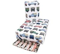 4 x 4 Off Roader Recyclable Gift wrap. Off Road Cars Wrapping Paper, Precise Recreations of Classic Car Wrapping Paper, Designed and Meticulously Painted