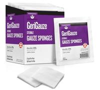 4 x 4 Sterile Woven Gauze Sponges 8 Ply 50 Packs 2 per Pack (100 Total) for Medical Facilities, Wound Care and First Aid