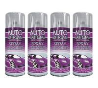 4 x 400ml Clear Lacquer Non Crack Spray Paint Car Bike Restore Metal