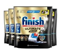 4 x 48 Finish Ultimate Plus All In One Dishwasher Tablets Fresh 192 Tabs Total