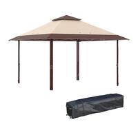 4 x 4m Pop-up Gazebo Double Roof Canopy Tent with UV Proof