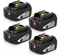 4 x 5.0Ah Battery Replacement for Makita Battery 18 V Compatible BL1860B BL1860 BL1850B BL1850 BL1840B BL1840 BL1830B BL1830 BL1820 BL1815 BL1825 BL1835 BL1845 LED indicator with LED indicator with