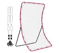 4 X 5.5ft Baseball And Softball Rebounder Net PitchBack Trainer Rebound All Angle For Grounders Pop Flies For Batting With Carrying Bag