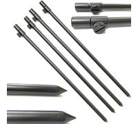 4 x 50-90cm Black Carp Coarse Aluminium BankSticks Bank Sticks Fishing Lidsters