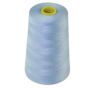 4 x 5000 Meters (5468 Yard) 4 Large Cones All Purpose Polyester Sewing Thread for Sewing, Quilting, Piecing, Serger and Overlock (Sky Blue)