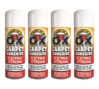 4 X 500ml MultiPurpose Spray Adhesive Glue, Paper Craft Carpet Fabric