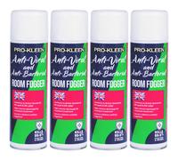 Pro-Kleen Anti-Viral and Anti-Bacterial Room Fogger with High Volume Discharge Rate 4 x 500ml - Sanitises and disinfects Entire Rooms With Ease, Perfect for Schools, Offices and More
