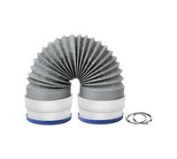 4" X 5FT Flexible Dryer Vent Hose, 6-Layer Aluminum Duct W/Rubber Seals & Clamps, Universal Dryer Vent Kit