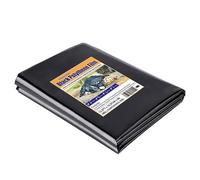 4 x 5M Black Plastic Sheeting Heavy Duty 1850G Thick Polythene Sheeting