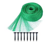 4 x 5M Garden Netting for Plants Fruit Veg Grass Seeds and Ponds Protection, Anti Bird Netting Kit with 8 Pcs Plastic Ground Pegs, Strawberry Netting, Versatile Fine Mesh Garden Netting