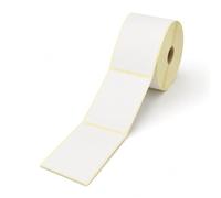 4" x 6" Direct Thermal Shipping Labels, 500 Per Roll, Self Adhesive White Carrier Labels, 25mm Core, Perforated Courier & Postage Labels for Parcels and Dispatch (12)