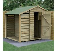 4LIFE 4×6 Apex Shed with Lean To - No Installation / 1