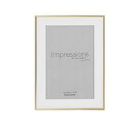 4" x 6" - Impressions Brushed Brass Finish Photo Frame