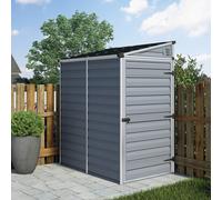 4 x 6 Palram - Canopia Skylight Plastic Pent Shed - Grey