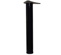 4 x 710mm Adjustable Black Breakfast Bar Worktop Support Table Leg 60mm Diameter