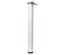 4 x 710mm Adjustable White Breakfast Bar Worktop Support Table Leg 60mm Diameter