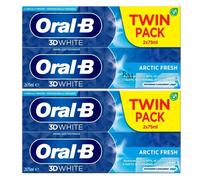 4 x 75ml Oral-B 3D White Arctic Fresh Whitening Toothpaste Twin Pack - MINT