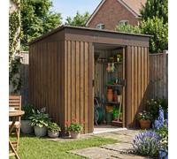 4 x 8FT Metal Storage Tool Shed for Garden Patio