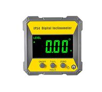 4 x 90 Degrees Digital LCD Protractor Inclinometer Magnetic 0 2 Accuracy Angle Finder Level Box IP54 Electrical Levelling Instrument for Woodworking Machinery Auto Repair