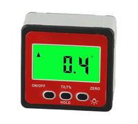 4 x 90° Magnetic Digital Angle Measuring Meter with LCD Display, Digital Protractor Inclinometer and Level Tool for Carpentry