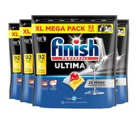 4 x 92 Finish Ultimate All In One Dishwasher Tablets Lemon 368 Tabs Total