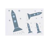 4 x 'A Space Rocket Adventure ' Temporary Tattoos - Water Resistant, Skin-Safe, Non-Toxic Transfers, Mixed Sizes (TO00073698)