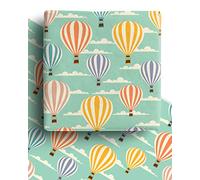4 x Air Balloon Vintage Eco Wrapping Paper Sheets 70cmx50cm - Premium Recyclable Gift Wrap for Birthday, Father's Day, Retirement, Travel, New Baby, Graduation & more