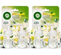 4 x Air Wick Electrical Plug in Oil Refills - White Flowers