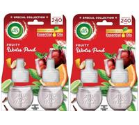 4 X Air Wick Electrical Plugin Oil Refills - Fruity Winter Punch
